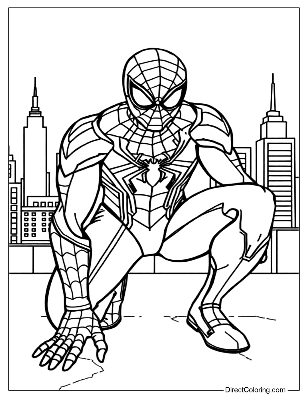Spiderman Coloring Page​